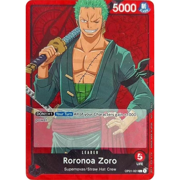 Image for Roronoa Zoro (OP01-001) (OPDD) - One Piece Card Game
