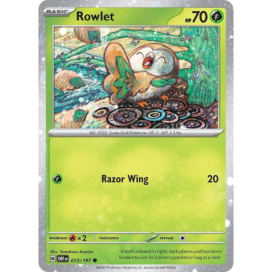 Image for Rowlet - 013/197 (Cosmos Holo) (013/197) (MCAP) - Pokemon