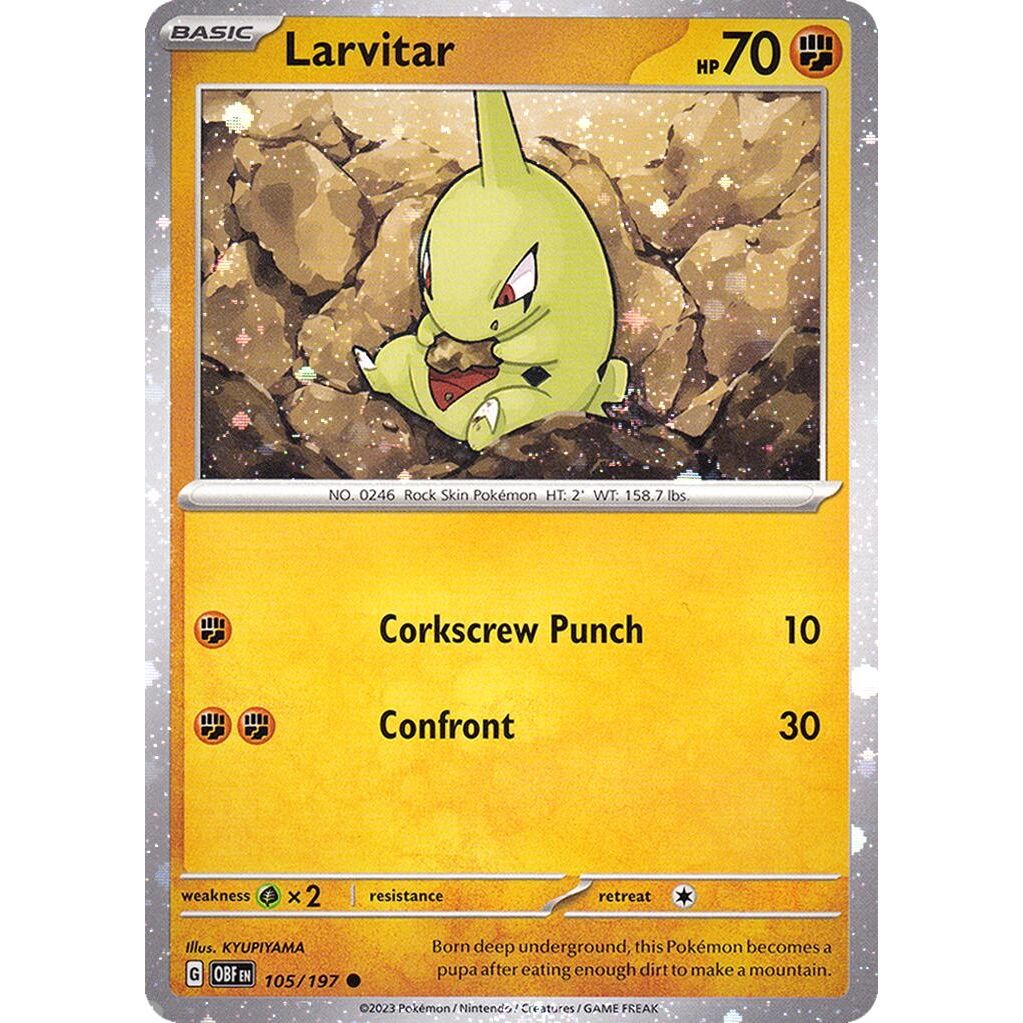Image for Larvitar - 105/197 (Cosmos Holo) (105/197) (MCAP) - Pokemon