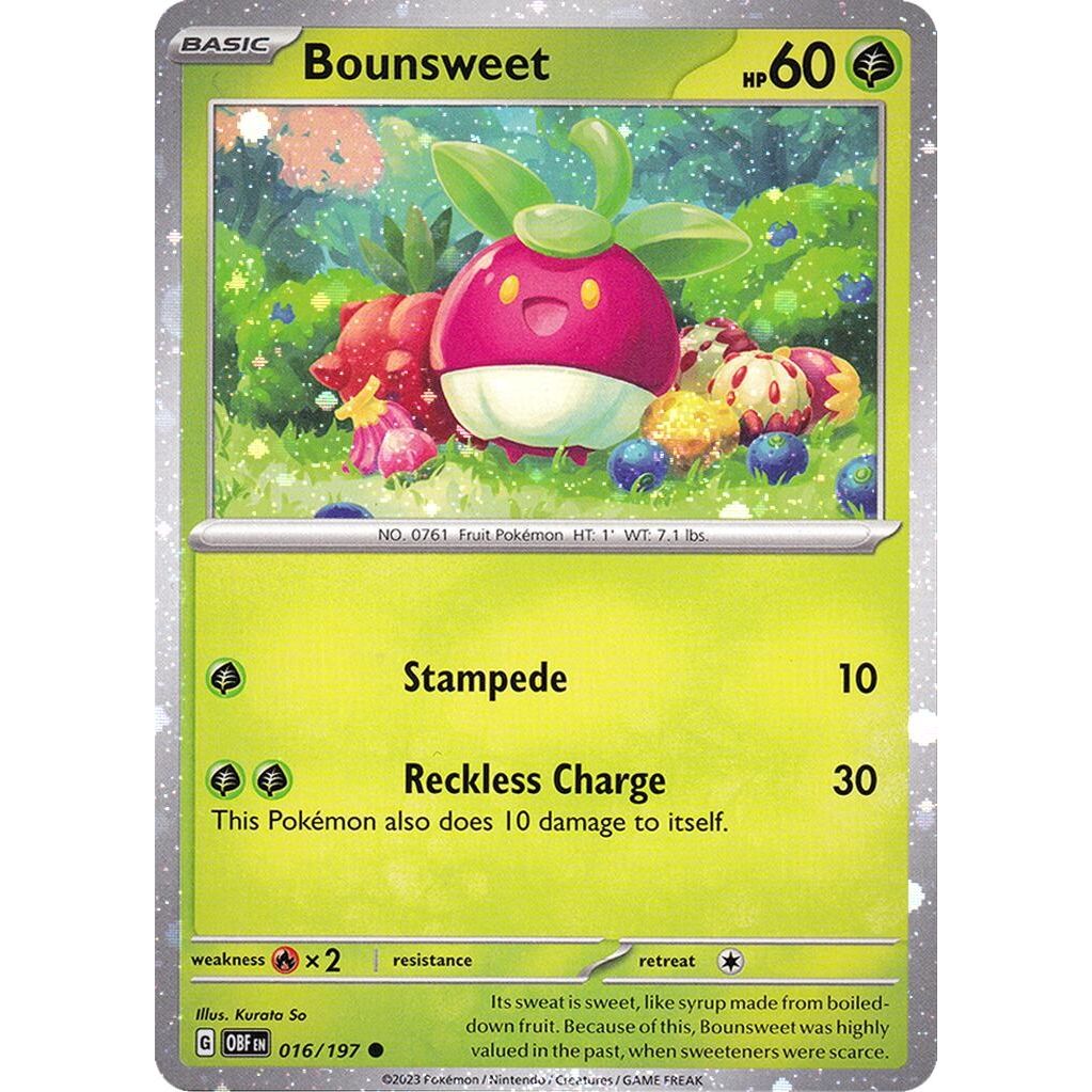 Image for Bounsweet - 016/197 (Cosmos Holo) (016/197) (MCAP) - Pokemon