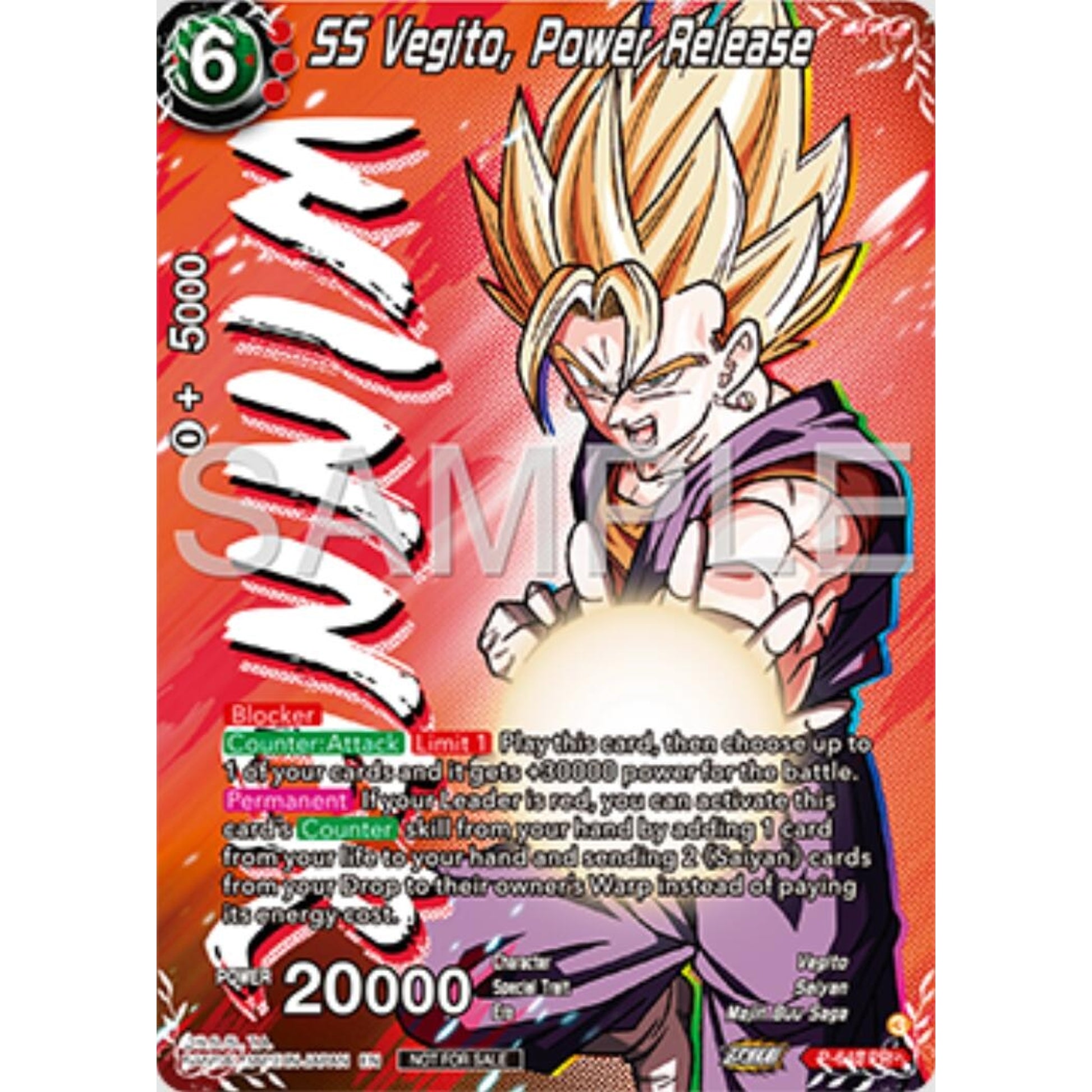 Image for SS Vegito, Power Release (Winner) (P-643) (TPR) - Dragon Ball Super: Masters