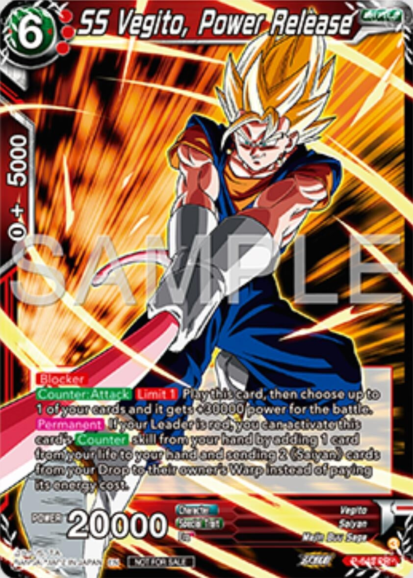 Image for SS Vegito, Power Release (P-643) (TPR) - Dragon Ball Super: Masters
