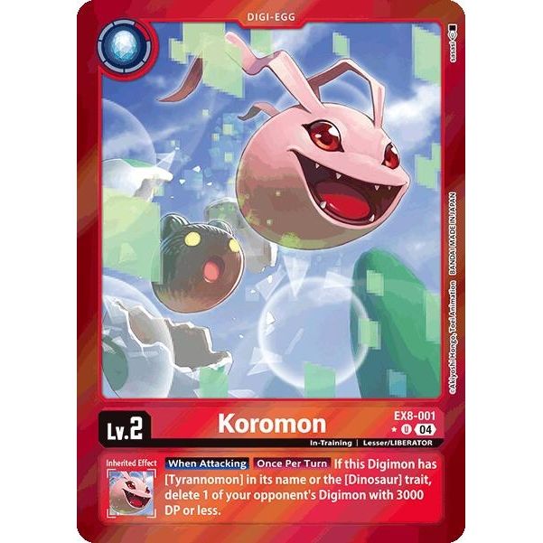 Image for Koromon (Limited Foil) (EX8-001 U) - Digimon Card Game