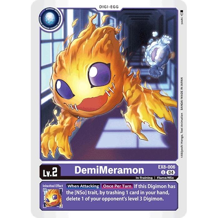 Image for DemiMeramon (EX8-006 U) - Digimon Card Game