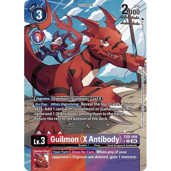 Image for Guilmon (X Antibody) (Alternate Art) (EX8-009 R) - Digimon Card Game