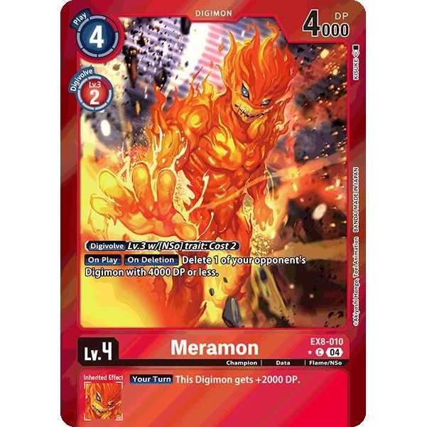Image for Meramon (Limited Foil) (EX8-010 C) - Digimon Card Game