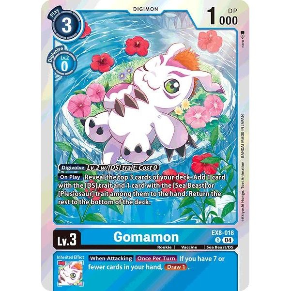 Image for Gomamon (EX8-018 R) - Digimon Card Game