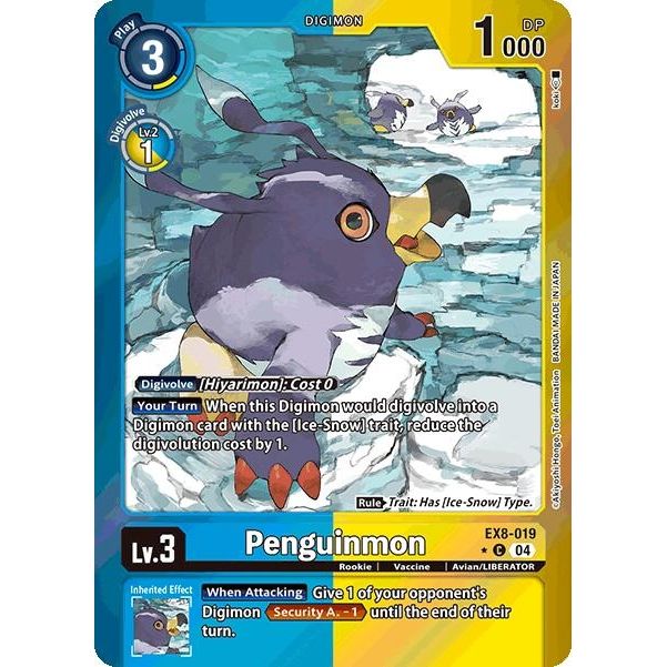 Image for Penguinmon (Limited Foil) (EX8-019 C) - Digimon Card Game