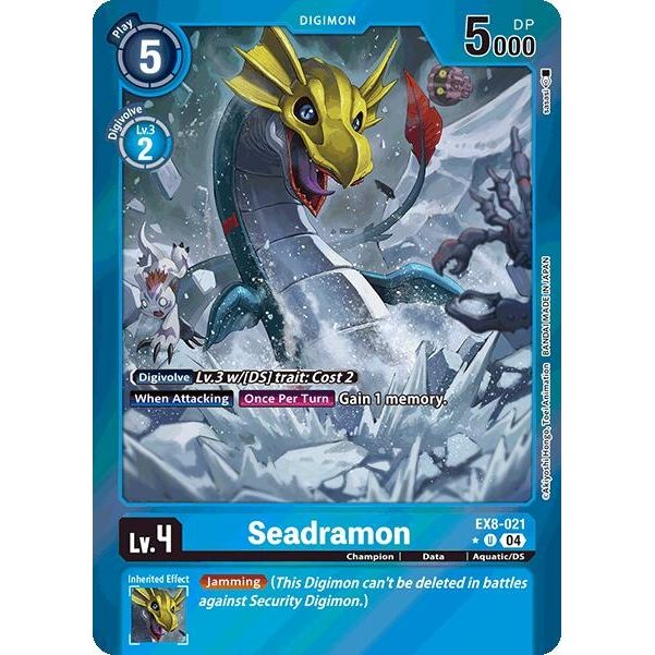 Image for Seadramon (Limited Foil) (EX8-021 U) - Digimon Card Game