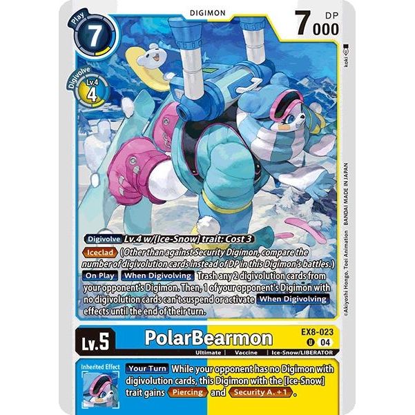 Image for PolarBearmon (EX8-023 U) - Digimon Card Game