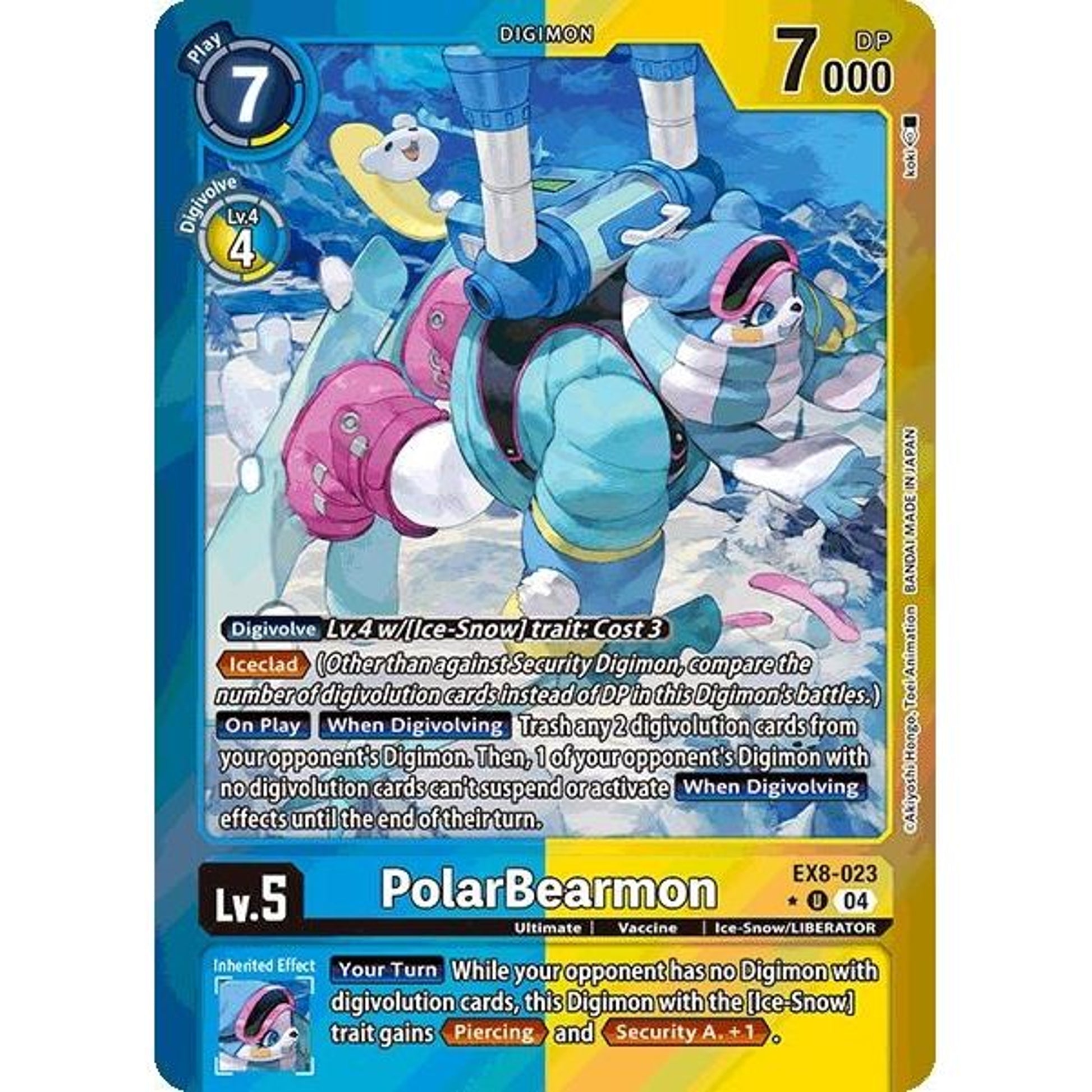 Image for PolarBearmon (Limited Foil) (EX8-023 U) - Digimon Card Game
