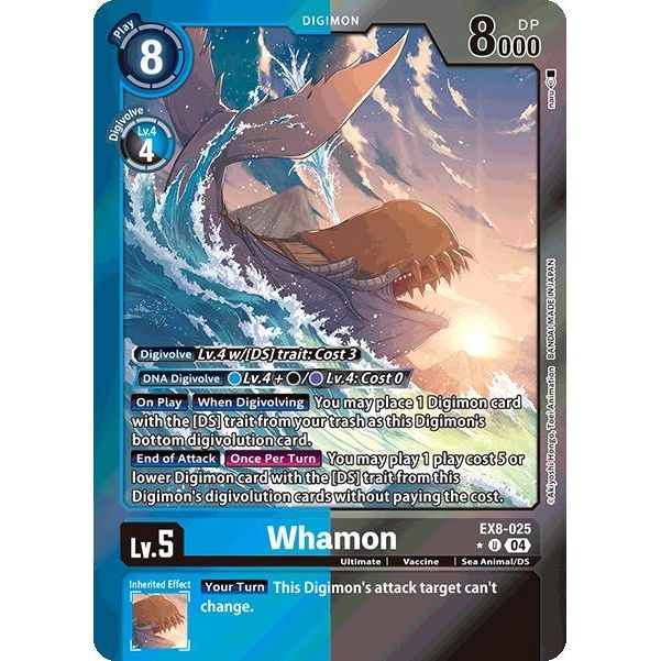 Image for Whamon (Limited Foil) (EX8-025 U) - Digimon Card Game
