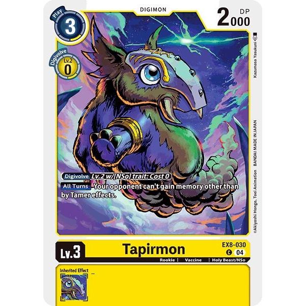 Image for Tapirmon (EX8-030 C) - Digimon Card Game