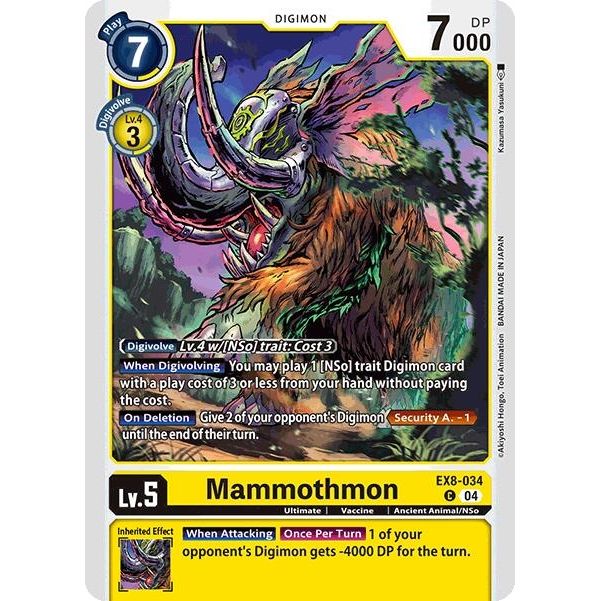 Image for Mammothmon (EX8-034 C) - Digimon Card Game