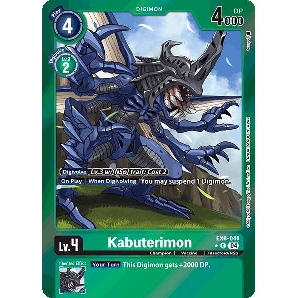 Image for Kabuterimon (Limited Foil) (EX8-040 C) - Digimon Card Game