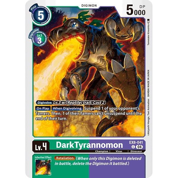 Image for DarkTyrannomon (EX8-041 C) - Digimon Card Game
