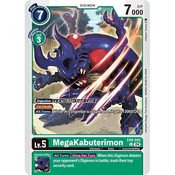 Image for MegaKabuterimon (EX8-042 U) - Digimon Card Game