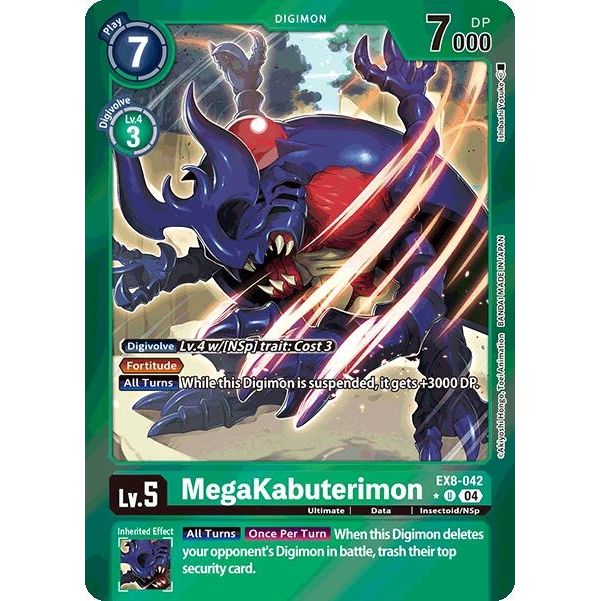 Image for MegaKabuterimon (Limited Foil) (EX8-042 U) - Digimon Card Game
