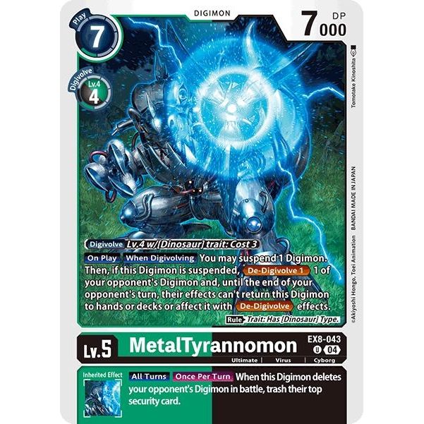 Image for MetalTyrannomon (EX8-043 U) - Digimon Card Game