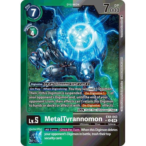Image for MetalTyrannomon (Limited Foil) (EX8-043 U) - Digimon Card Game