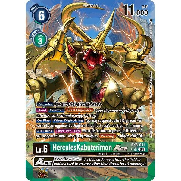 Image for HerculesKabuterimon ACE (Alternate Art) (EX8-044 SR) - Digimon Card Game