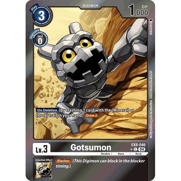 Image for Gotsumon (Limited Foil) (EX8-046 C) - Digimon Card Game