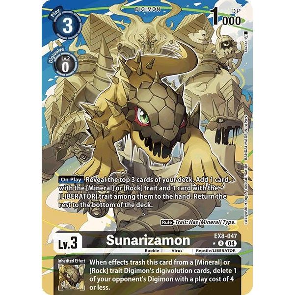 Image for Sunarizamon (Alternate Art) (EX8-047 R) - Digimon Card Game