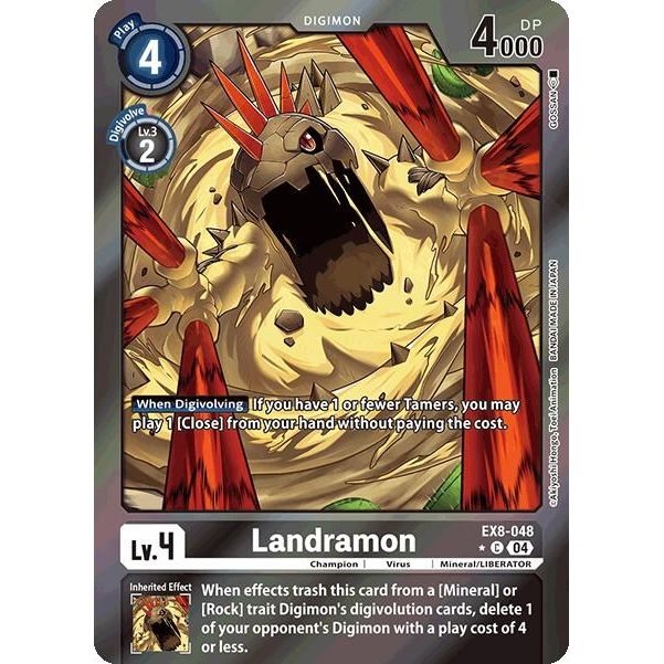 Image for Landramon (Limited Foil) (EX8-048 C) - Digimon Card Game