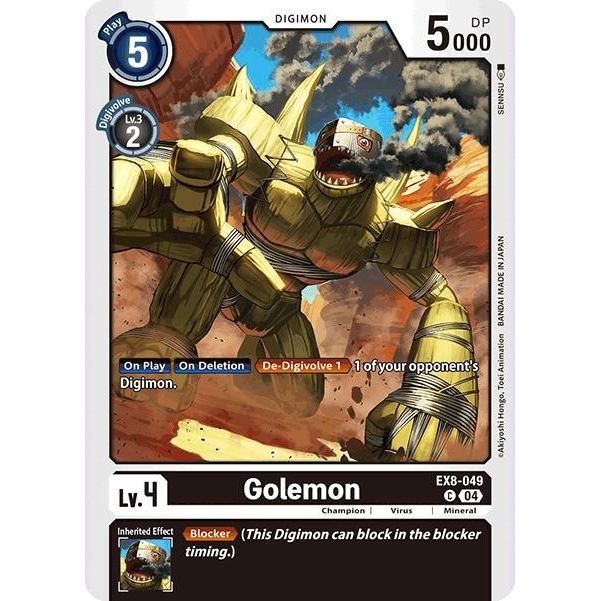 Image for Golemon (EX8-049 C) - Digimon Card Game