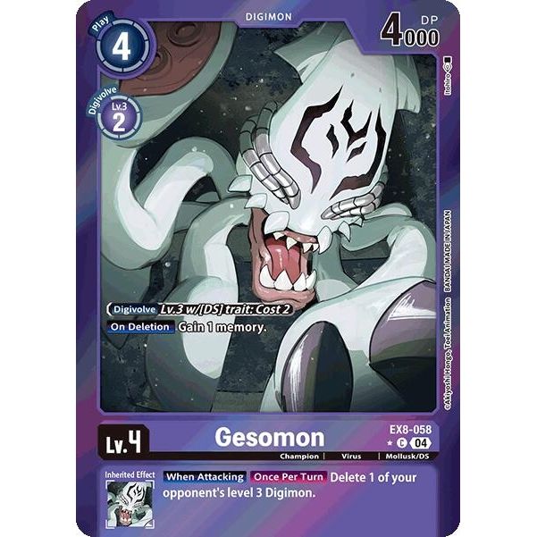 Image for Gesomon (Limited Foil) (EX8-058 C) - Digimon Card Game