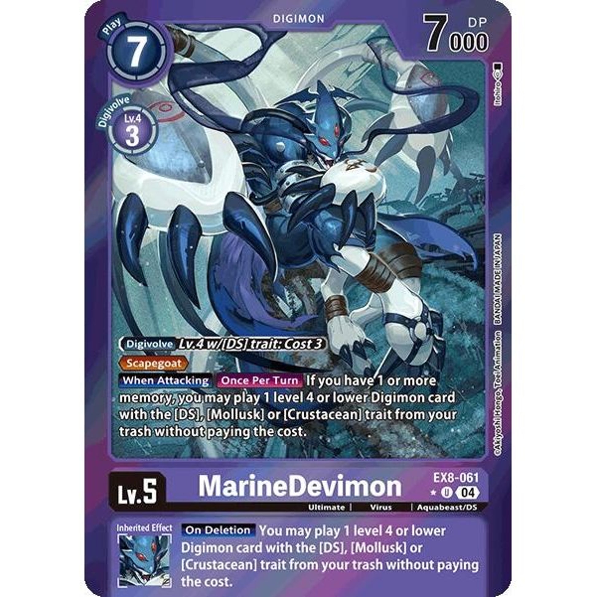 Image for MarineDevimon (Limited Foil) (EX8-061 U) - Digimon Card Game