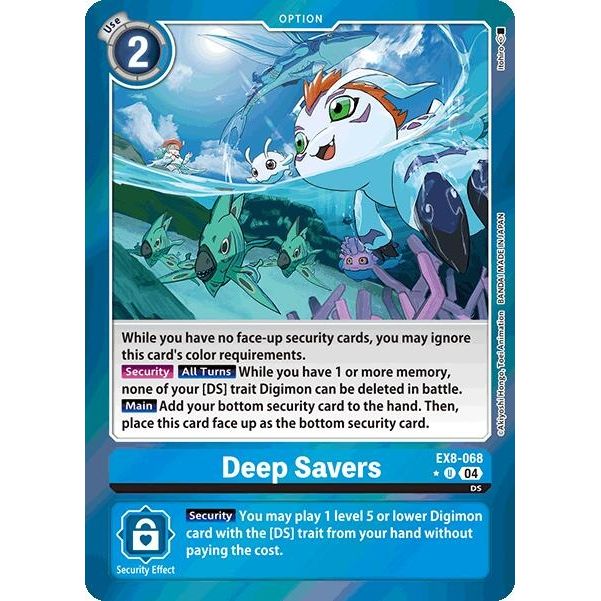 Image for Deep Savers (Limited Foil) (EX8-068 U) - Digimon Card Game