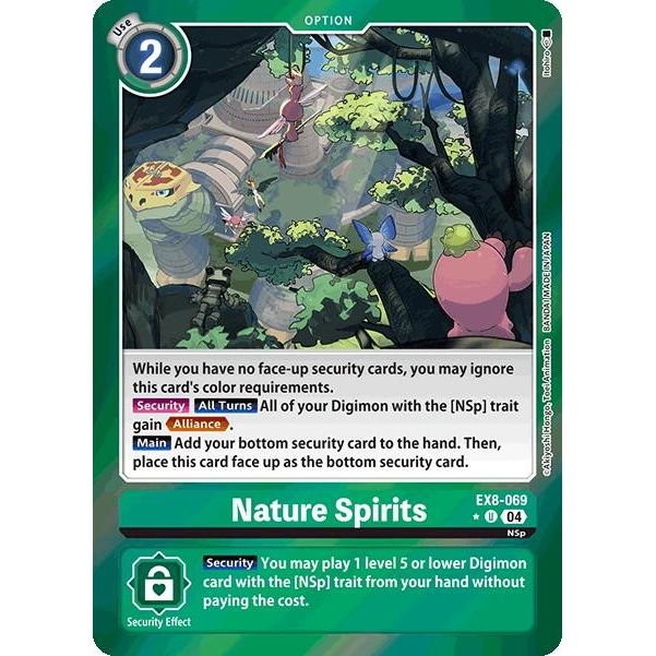 Image for Nature Spirits (Limited Foil) (EX8-069 U) - Digimon Card Game