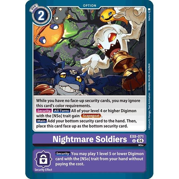 Image for Nightmare Soldiers (EX8-071 U) - Digimon Card Game
