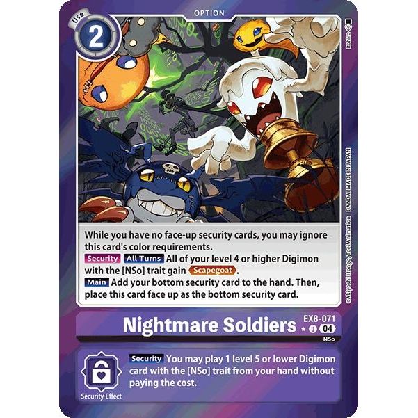Image for Nightmare Soldiers (Limited Foil) (EX8-071 U) - Digimon Card Game