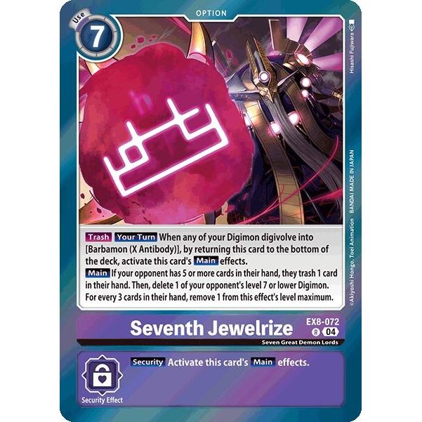 Image for Seventh Jewelrize (EX8-072 R) - Digimon Card Game