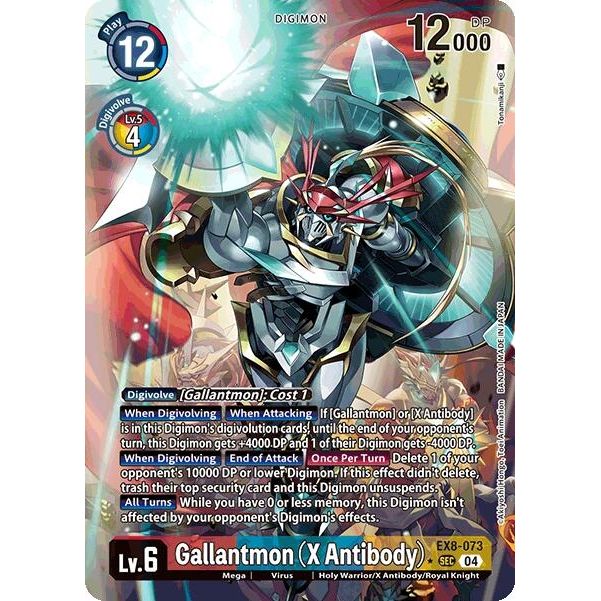 Image for Gallantmon (X Antibody) (Alternate Art) (EX8-073 SEC) - Digimon Card Game