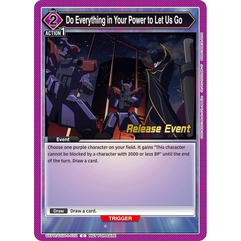 Image for Do Everything in Your Power to Let Us Go (UEPR/CGH-1-032) (UE04BT_RE) - Union Arena