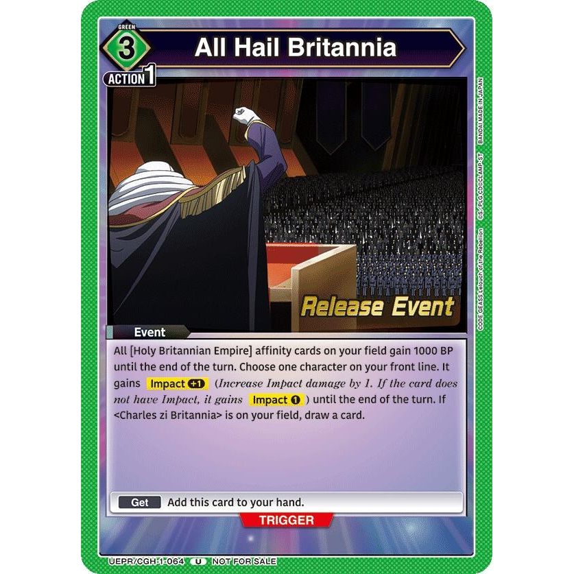 Image for All Hail Britannia (UEPR/CGH-1-064) (UE04BT_RE) - Union Arena
