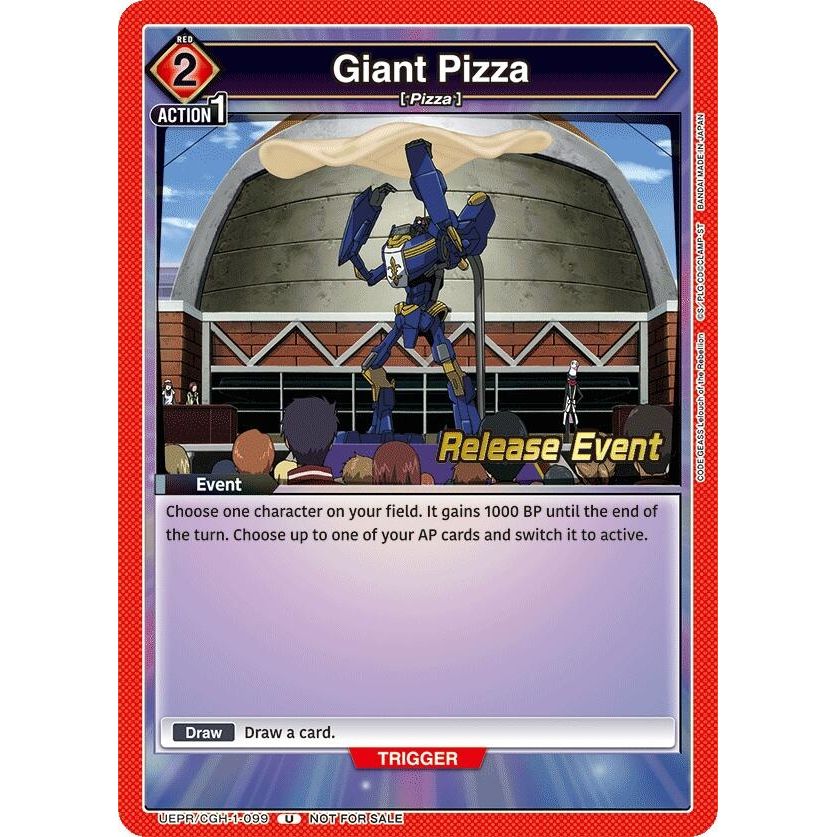 Image for Giant Pizza (UEPR/CGH-1-099) (UE04BT_RE) - Union Arena