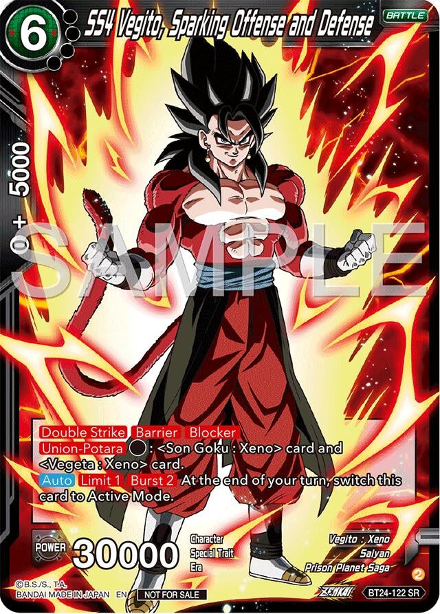 Image for SS4 Vegito, Sparking Offense and Defense (Championship 2024 Finals Pack) (BT24-122) (TPR) - Dragon Ball Super: Masters