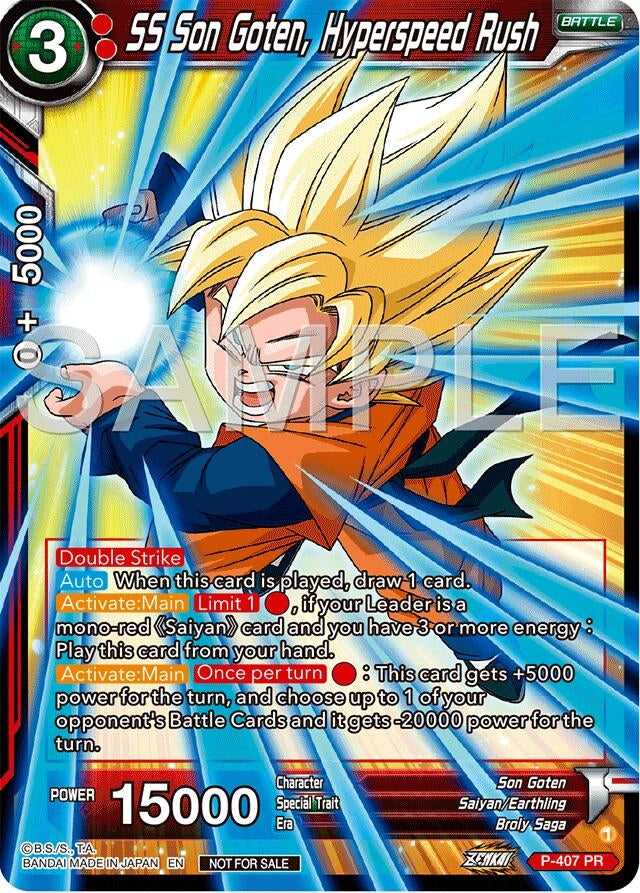 Image for SS Son Goten, Hyperspeed Rush (Championship 2024 Finals Pack) (P-407) (TPR) - Dragon Ball Super: Masters