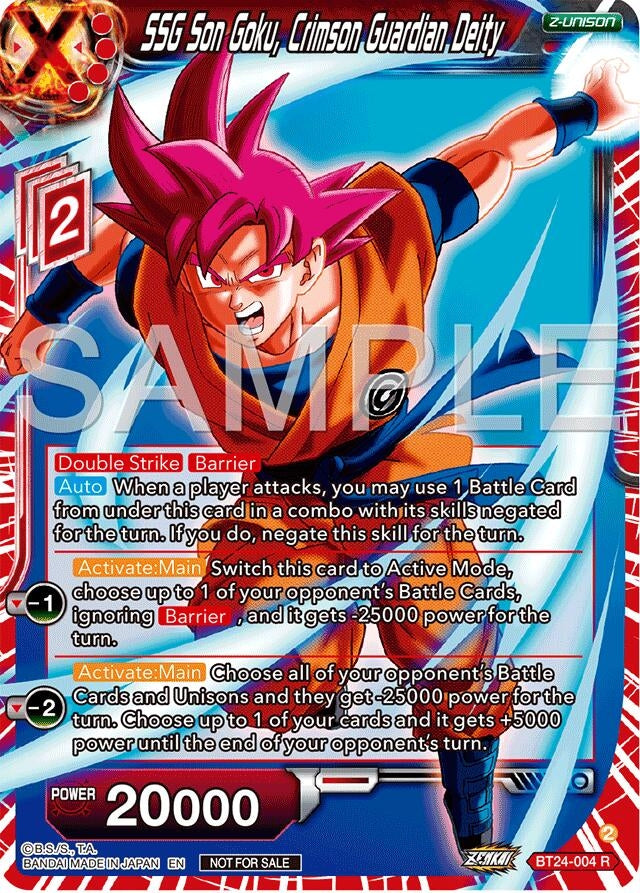 Image for SSG Son Goku, Crimson Guardian Deity (Championship 2024 Finals Zenkai Pack) (BT24-004) (TPR) - Dragon Ball Super: Masters