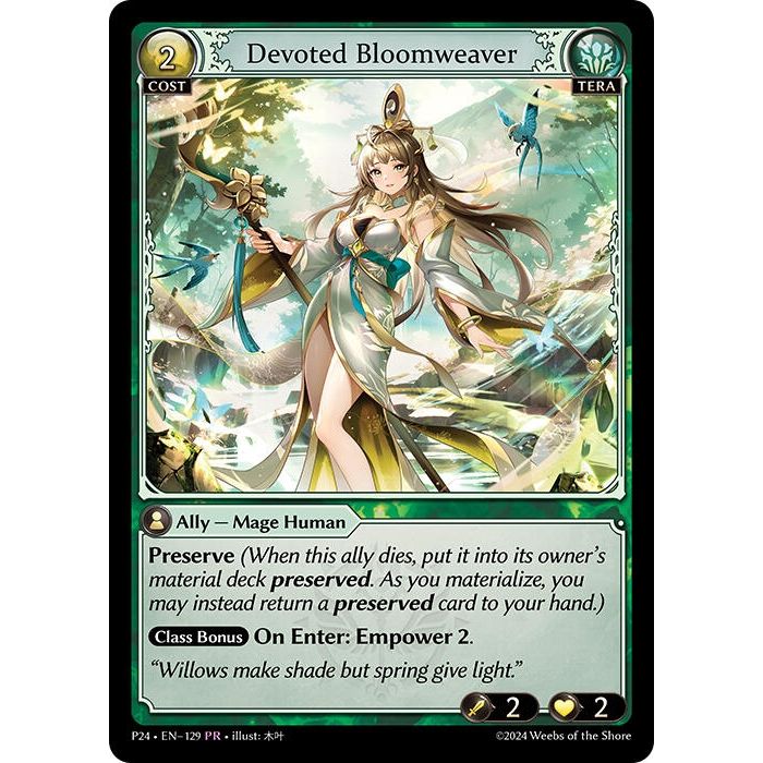 Image for Devoted Bloomweaver (129) (P) - Grand Archive TCG