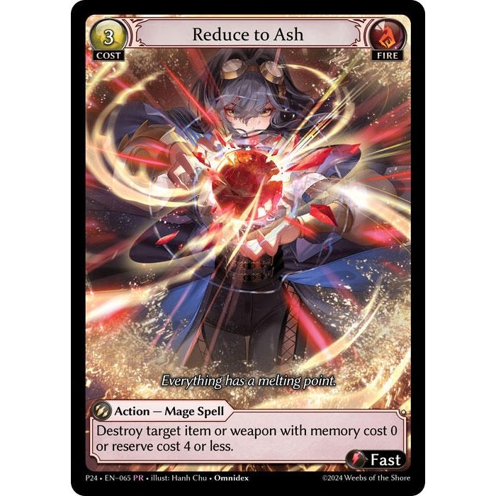 Image for Reduce to Ash (063) (P) - Grand Archive TCG
