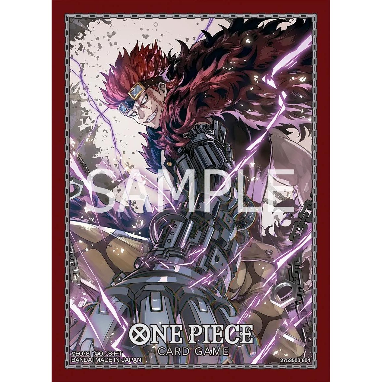 Image for One Piece Card Game Official Sleeves: Assortment 9 - Eustass"Captain"Kid (70-Pack) - Card Sleeves