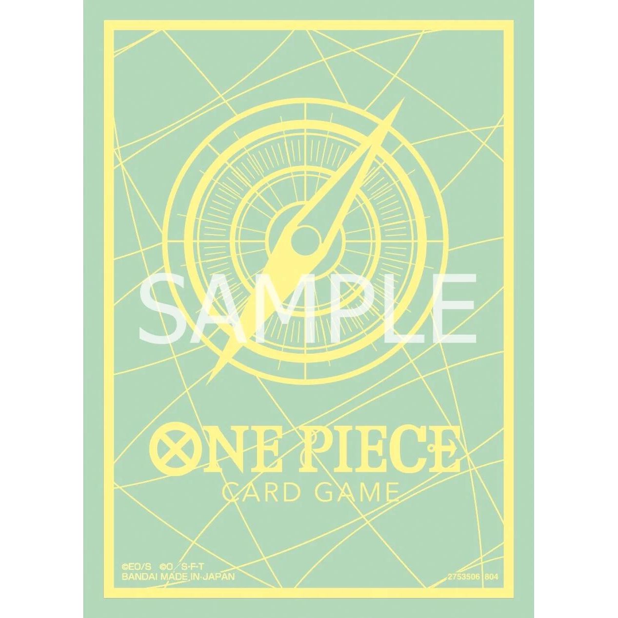 Image for One Piece Card Game Official Sleeves: Assortment 9 - Standard Green & Yellow (70-Pack) - Card Sleeves