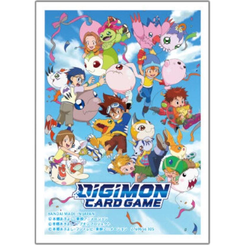 Image for Digimon Card Game Official Sleeves - Digimon Animation Series 25th Anniversary Set Digi-Egg Sleeves (5-Pack) - Card Sleeves