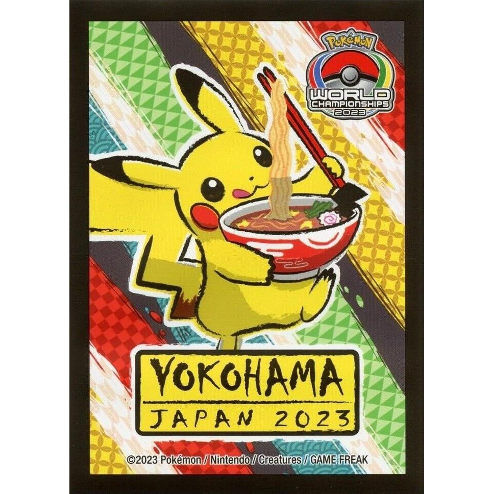 Image for Pokemon TCG: 2023 Japan International Championship Pikachu Ramen Card Sleeves (64 Pack) - Card Sleeves
