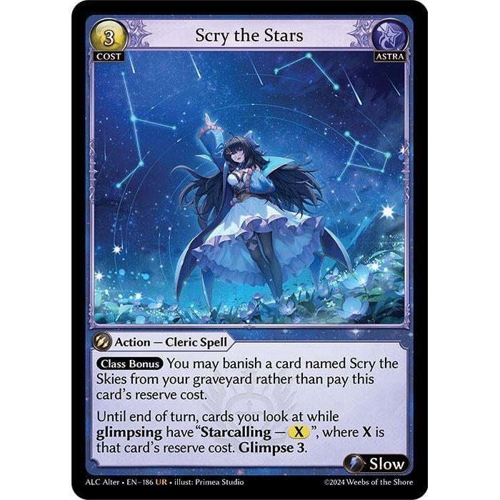 Image for Scry the Stars (186) (ALC Alter) - Grand Archive TCG
